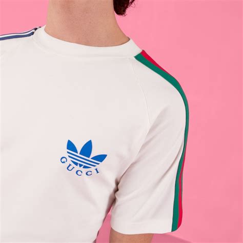 GUCCI adidas x Gucci Trefoil print T.